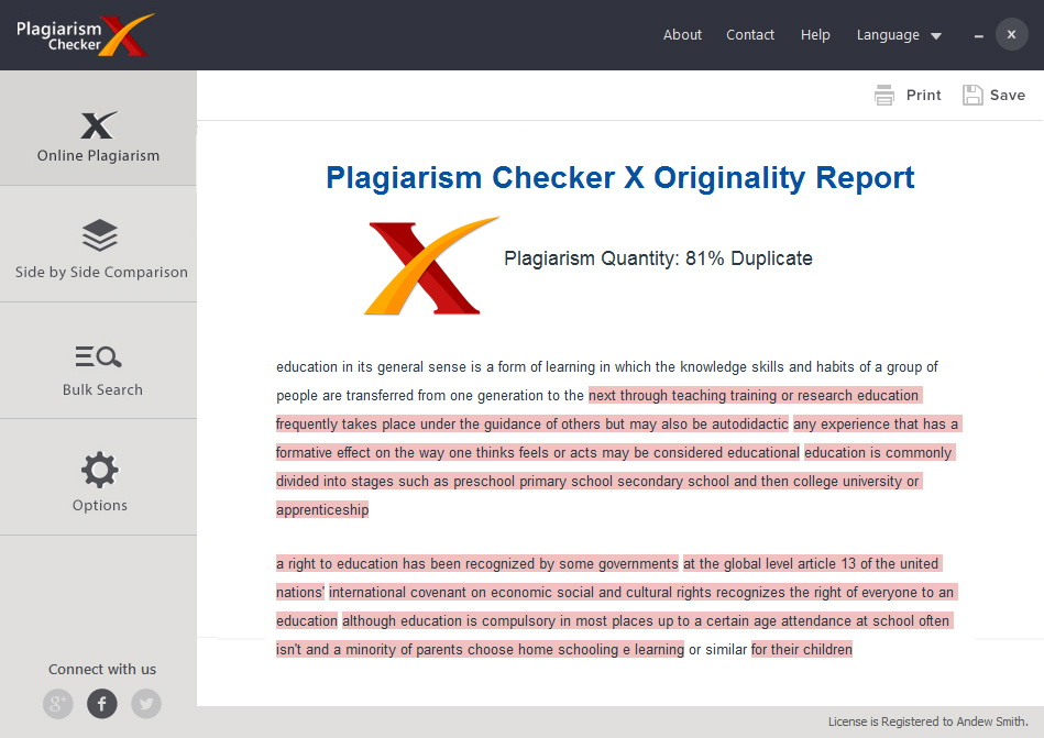 Plagiarism Checker X Crack -Scrackpc.com